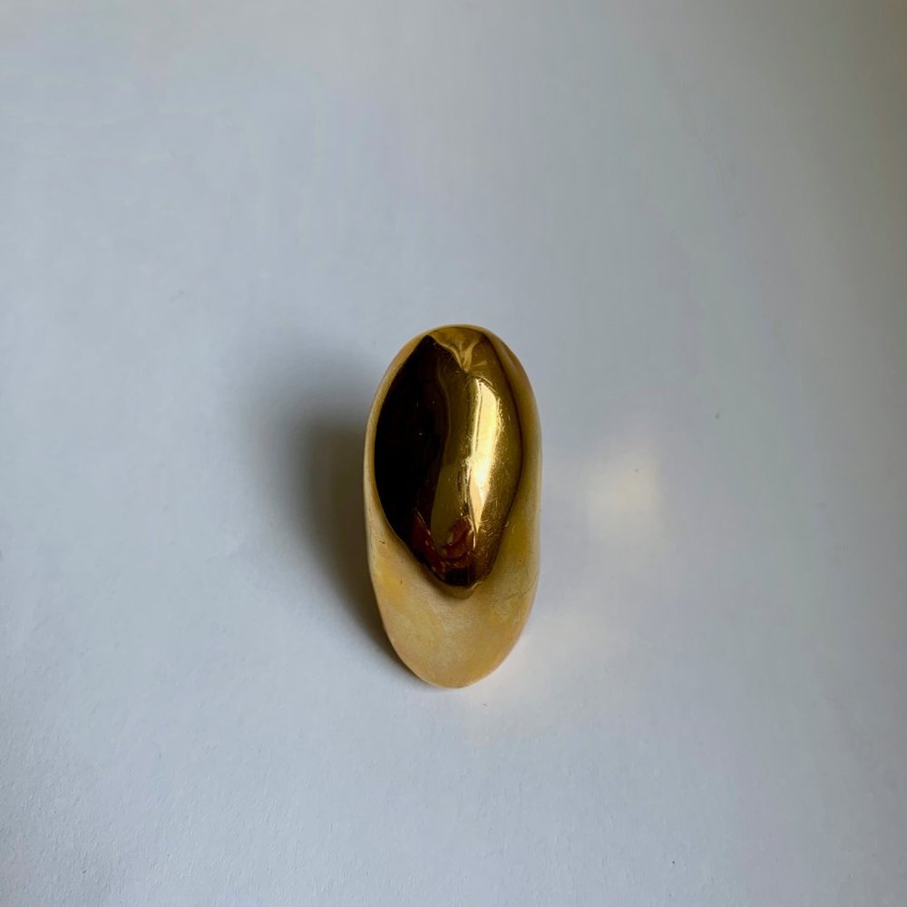 Alexis Bittar Gold Tone Ring Size 7